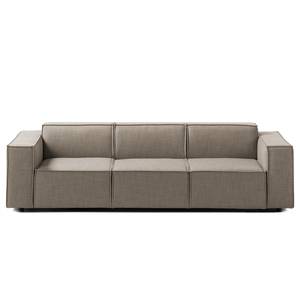 3-Sitzer Sofa KINX Webstoff Milan: Grau-Braun