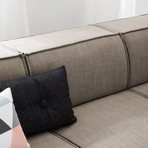 3-Sitzer Sofa KINX Webstoff Milan: Grau-Braun