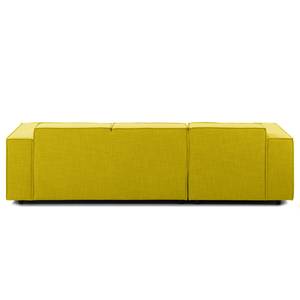 Ecksofa KINX mit Longchair Webstoff - Webstoff Milan: Gelb - Breite: 260 cm - Longchair davorstehend links - Keine Funktion
