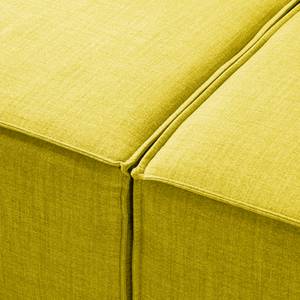 Canapé d’angle KINX méridienne Tissu Milan : Jaune - Largeur : 260 cm - Méridienne courte à gauche (vue de face) - Sans fonction