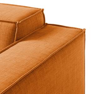 Canapé d’angle KINX méridienne Tissu Milan : Marron rouille - Largeur : 260 cm - Méridienne courte à gauche (vue de face) - Sans fonction