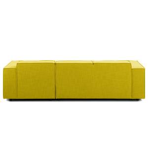 Ecksofa KINX mit Longchair Webstoff - Webstoff Milan: Gelb - Breite: 260 cm - Longchair davorstehend rechts - Keine Funktion
