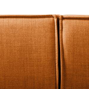 Canapé d’angle KINX méridienne Tissu Milan : Marron rouille - Largeur : 294 cm - Méridienne courte à gauche (vue de face) - Sans fonction