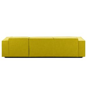 Ecksofa KINX mit Longchair Webstoff - Webstoff Milan: Gelb - Breite: 294 cm - Longchair davorstehend rechts - Keine Funktion