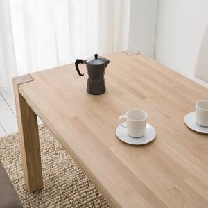 Eettafel LarsWOOD massief eikenhout - Wit geolied eikenhout - 120x80cm