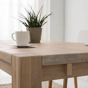 Eettafel LarsWOOD massief eikenhout - Wit geolied eikenhout - 140x90cm