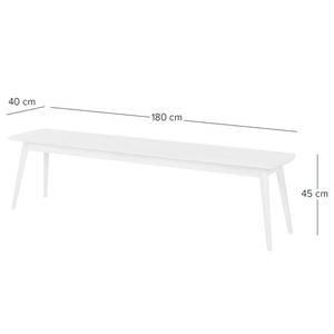 Massive Sitzbank FINSBY Buche massiv - Breite: 180 cm