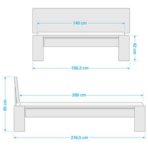 Massivholzbettgestell ParosWood Buche - 140 x 200cm