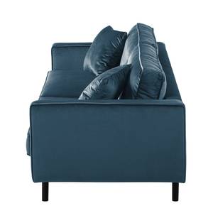 Sofa Edina Samt (3-Sitzer) Dunkelblau