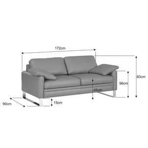 Sofa Laureto II (2-Sitzer) Echtleder Dunkelbraun