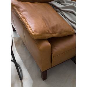 Ecksofa Horley Echtleder Braun - Longchair davorstehend rechts