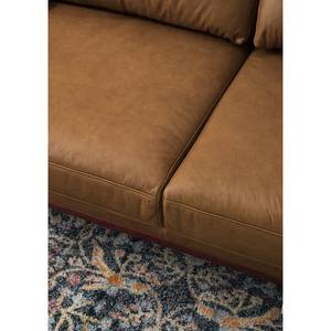 3-Sitzer Sofa HORLEY Echtleder Cerys: Braun