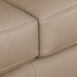 Ecksofa Termon - Bodennah Echtleder Roda: Cappuccino - Longchair davorstehend links