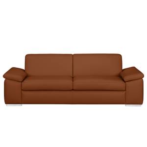 3-Sitzer Sofa Termon - Bodennah Echtleder Roda: Braun