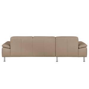 Ecksofa Termon - Bodenfrei Echtleder Roda: Cappuccino - Longchair davorstehend links