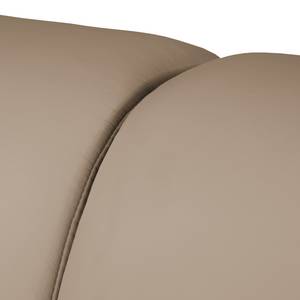 Canapé d'angle Termon - avec pieds Cuir véritable - Cuir Roda: Cappuccino - Méridienne courte à droite (vue de face)