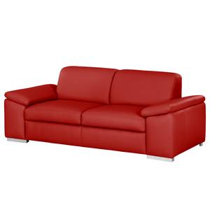 2-Sitzer Sofa Termon - Bodennah Echtleder Maer: Rot