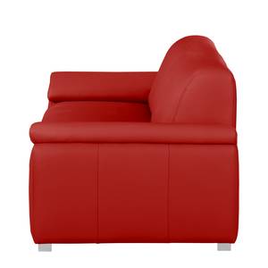 2-Sitzer Sofa Termon - Bodennah Echtleder Maer: Rot