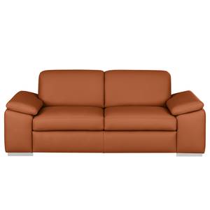 2-Sitzer Sofa Termon - Bodennah Echtleder Maer: Cognac