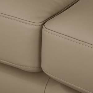 Ecksofa Termon - Bodenfrei Echtleder Maer: Taupe - Longchair davorstehend rechts