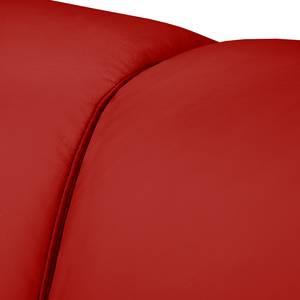 Canapé 3 places Termon - avec pieds Cuir véritable - Cuir Maer: Rouge
