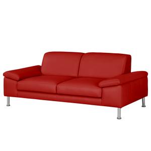 2-Sitzer Sofa Termon - Bodenfrei Echtleder Maer: Rot