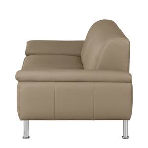 2-Sitzer Sofa Termon - Bodenfrei Echtleder Maer: Taupe