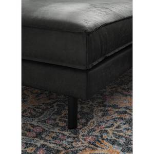 Ecksofa FORT DODGE Aspect cuir vieilli - Microfaser Yaka: Schwarz - Longchair davorstehend links - Ohne Schlaffunktion