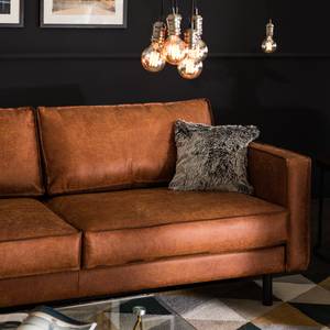 3-Sitzer Sofa FORT DODGE Antiklederlook - Microfaser Yaka: Cognac