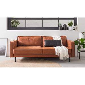 3-Sitzer Sofa FORT DODGE Antiklederlook - Microfaser Yaka: Cognac