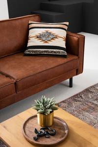 3-Sitzer Sofa FORT DODGE Antiklederlook - Microfaser Yaka: Cognac