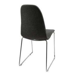 Gestoffeerde stoelen Stonehaven II (4-delige set) - geweven stof antracietkleurig