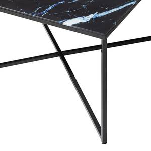 Tavolino da salotto Katori II Vetro / Metallo - Effetto marmo nero / Nero