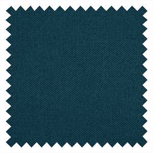 Chaises capitonnées Aledas II Tissu / Caoutchouc massif - Tissu Cors: Bleu jean - Lot de 2