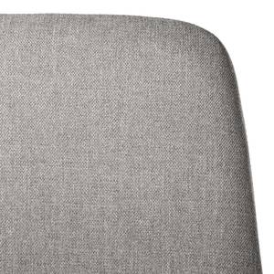 Gestoffeerde stoel Daleras geweven stof/massief beukenhout - Geweven stof Cors: Granietkleurig - 2-delige set