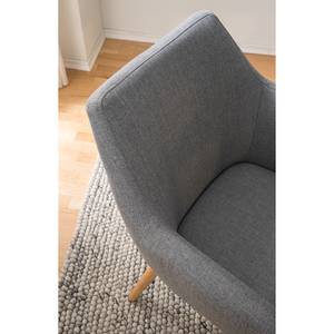 Sedia con braccioli NICHOLAS Tessuto Cors: granito - 1 sedia