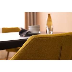 Sedia con braccioli NICHOLAS Tessuto Cors: giallo curry - 1 sedia