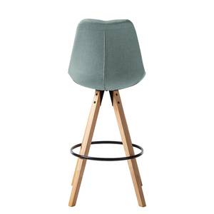 Sedia da bar ALEDAS Tessuto Cors: grigio menta - Set da 2