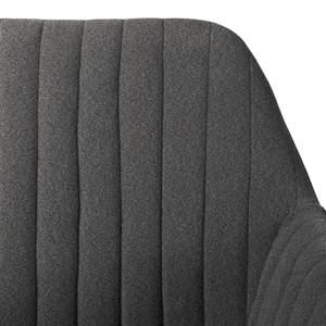 Sedia con braccioli TILANDA Tessuto Cors: grigio scuro - 1 sedia