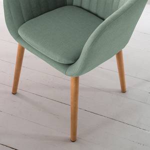 Sedia con braccioli TILANDA Tessuto Cors: grigio menta - 1 sedia