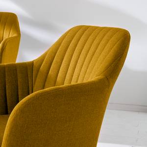 Sedia con braccioli TILANDA Tessuto Cors: giallo curry - 1 sedia