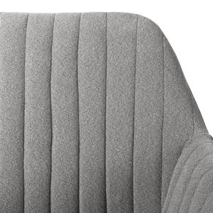 Armlehnenstuhl TILANDA Webstoff Cors: Granit - Einzelstuhl