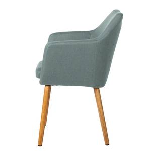 Sedia con braccioli NICHOLAS Tessuto Cors: grigio menta - 1 sedia