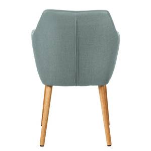 Sedia con braccioli NICHOLAS Tessuto Cors: grigio menta - 1 sedia