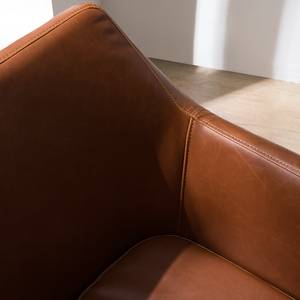 Sedia con braccioli NICHOLAS XXL Similpelle Aken: cognac vintage - 1 sedia