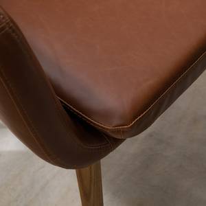 Sedia con braccioli NICHOLAS XXL Similpelle Aken: cognac vintage - 1 sedia