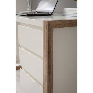 Bureau Avusy Blanc / Imitation chêne Sonoma