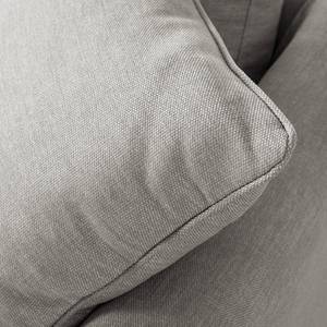 Divano angolare in tessuto Mailín Color grigio chiaro - Longchair preimpostata a sinistra