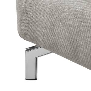 Divano angolare in tessuto Mailín Color grigio chiaro - Longchair preimpostata a sinistra