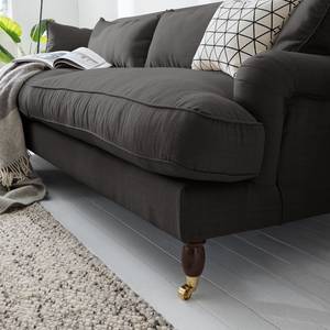 Sofa Stenum (3-Sitzer) Webstoff Anthrazit